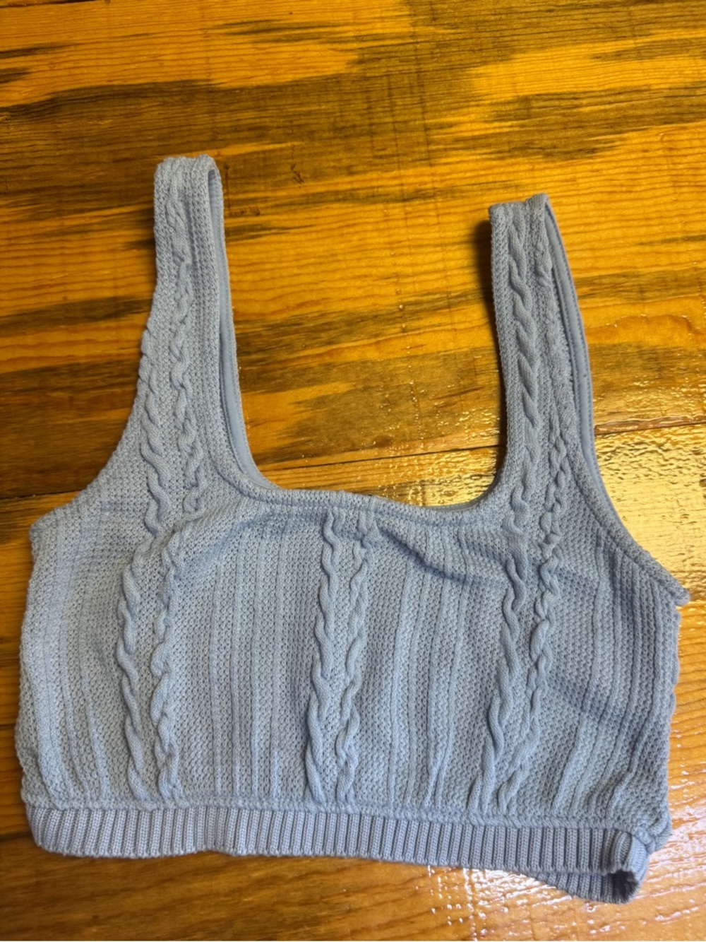 Zara Cable Knit Crop Tank – Size M